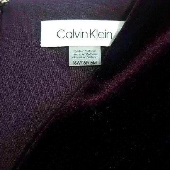 NWT Calvin Klein Velvet Dress - Picture 8 of 11